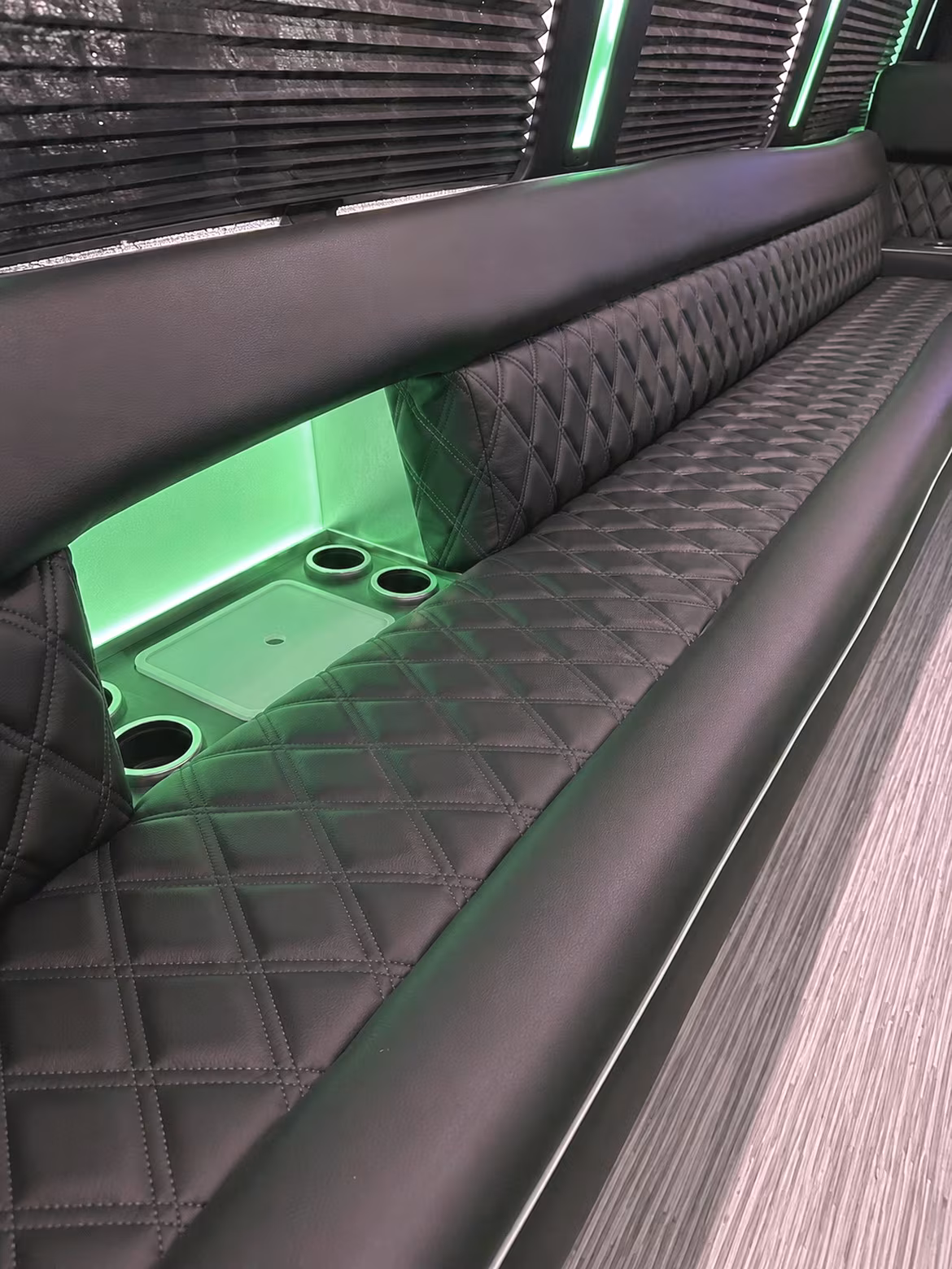 Gilbert Bachelor & Bachelorette Transportation party bus interior
