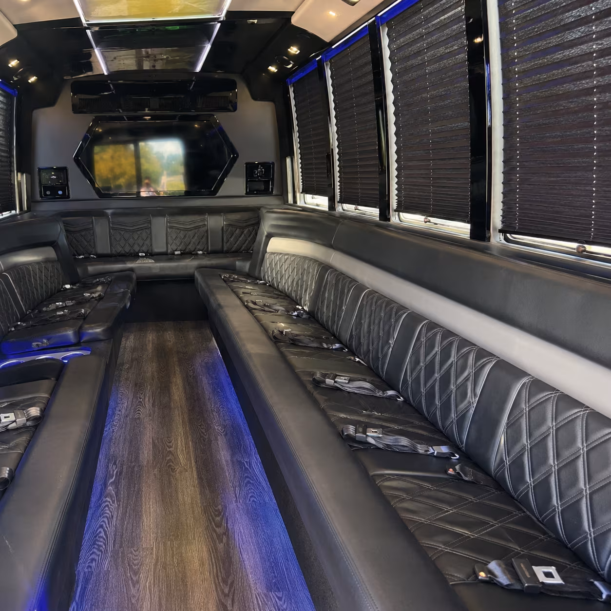Gilbert Birthday, Sweet 16, & Quinceañera Transportation party bus exterior