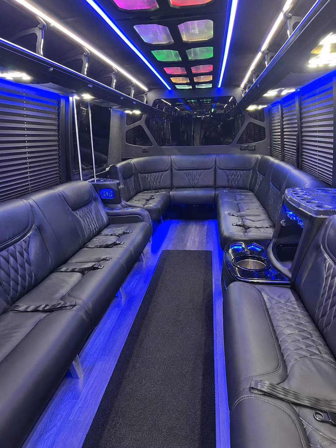 Gilbert Concert & Music Festival Transportation party bus interior