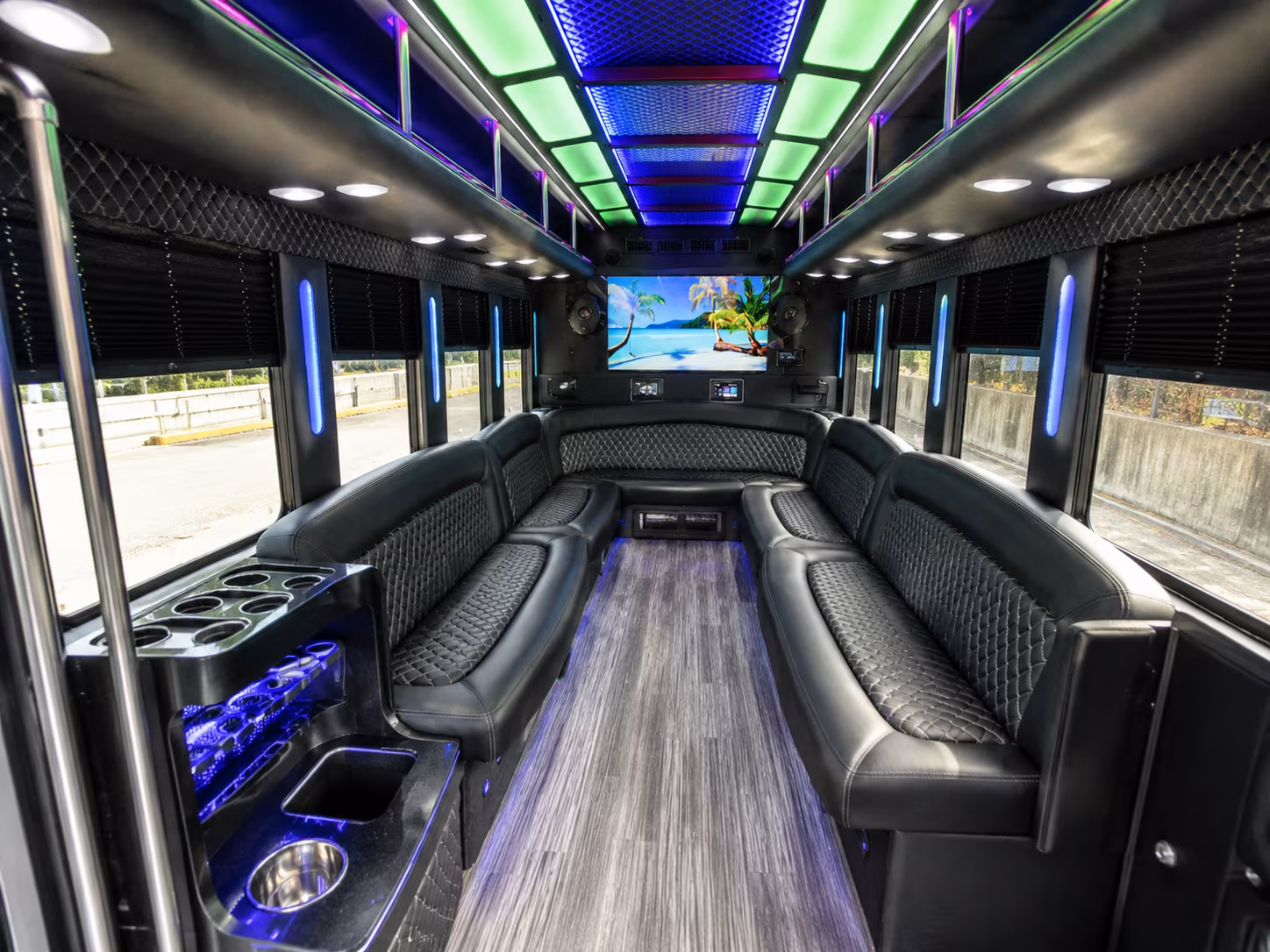Gilbert Private Event Transportation party bus exterior