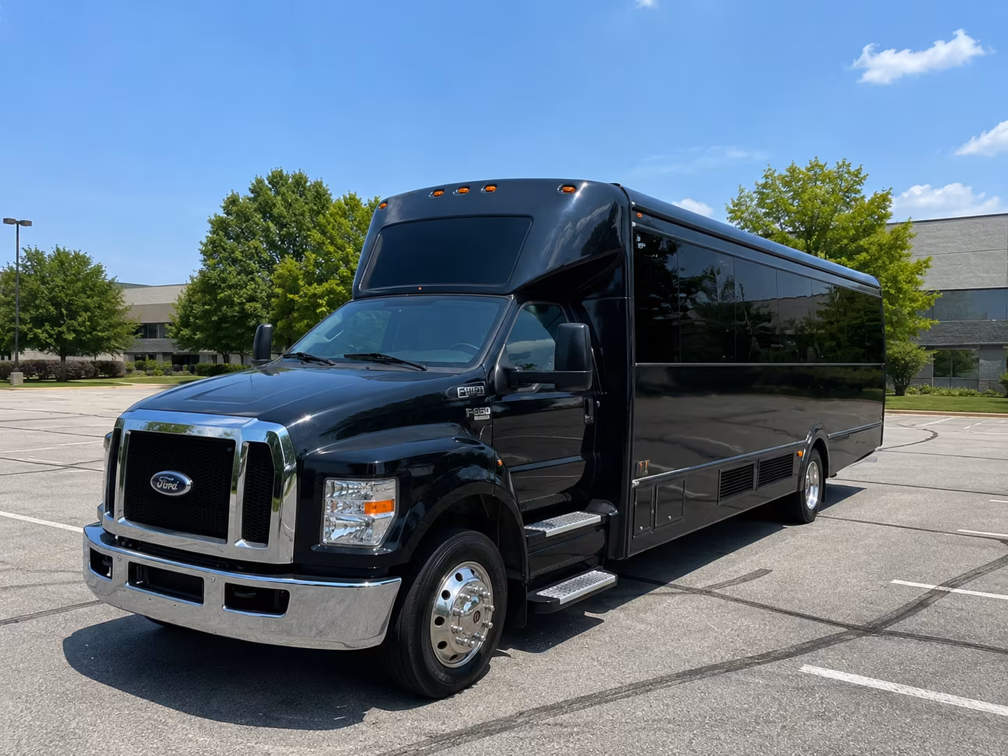 Gilbert Prom & Homecoming Transportation party bus exterior