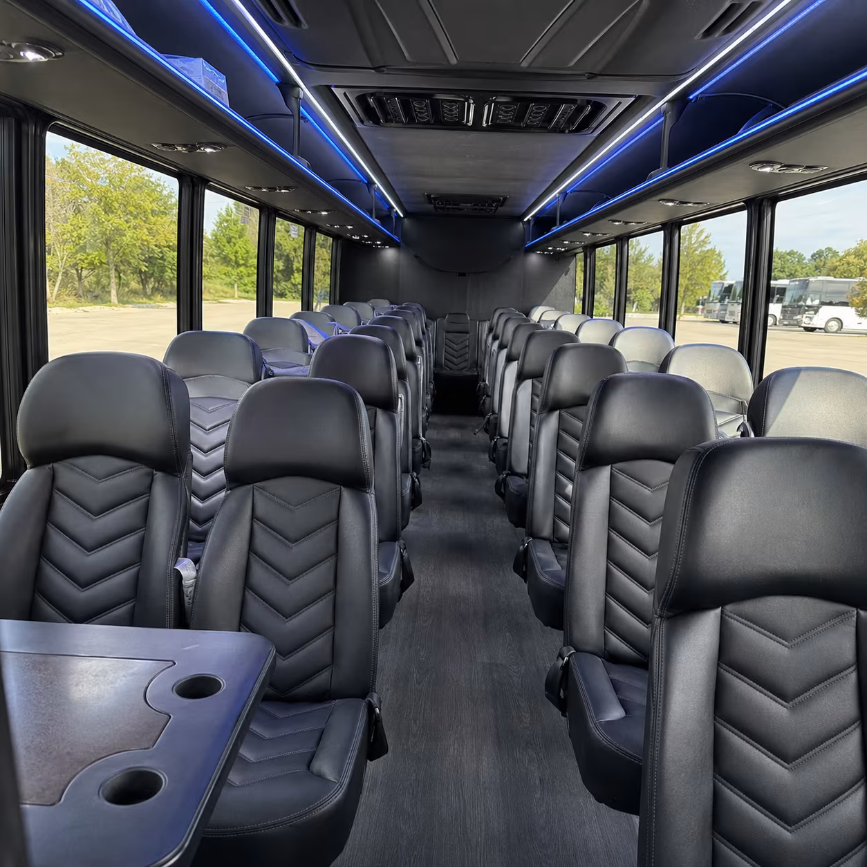 Gilbert School Event Transportation party bus exterior