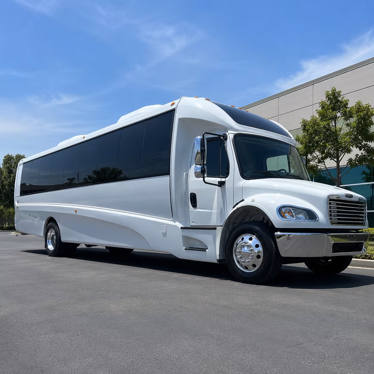 Gilbert School Event Transportation party bus exterior