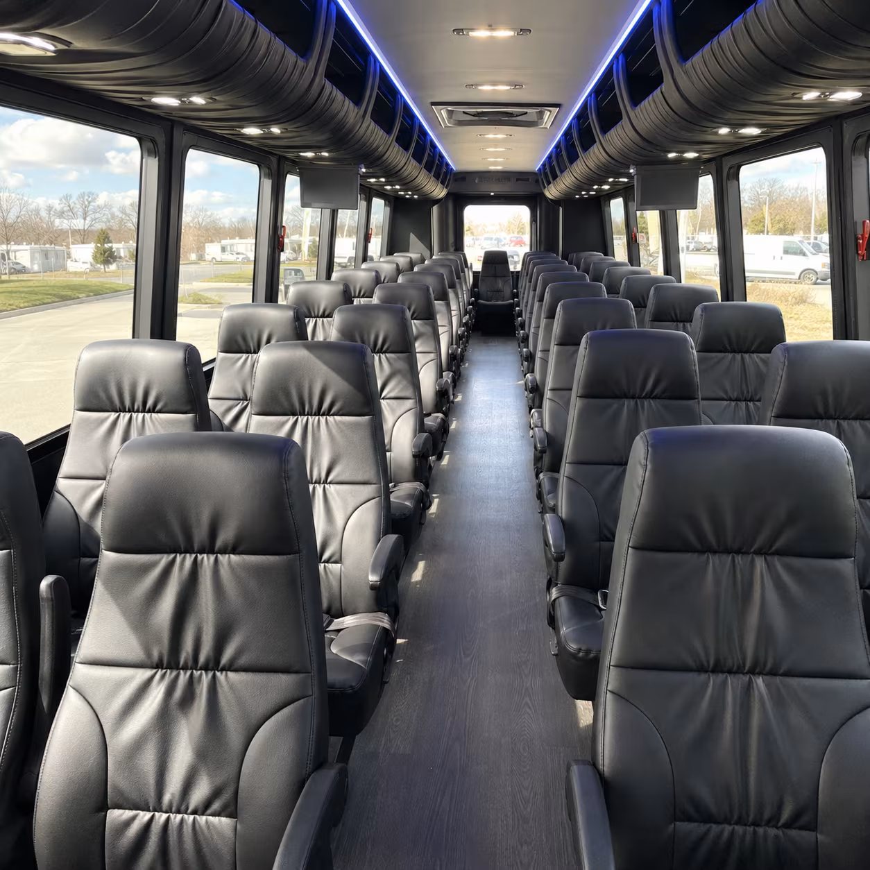 Gilbert School Event Transportation party bus exterior