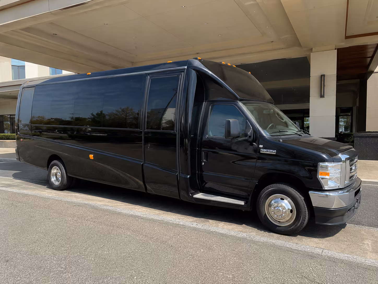 Interior of a party bus rental serving Gilbert