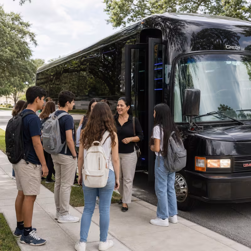 Gilbert School Transportation fleet vehicle